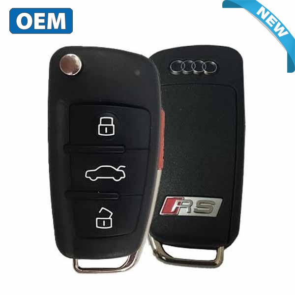 2006-2017 Audi A6 / RS / 4-Button Remote Flip Key/ PN: 8V0 837 220 D / –  UHS Hardware