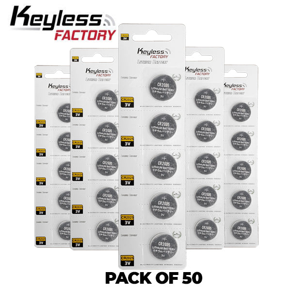 KeylessFactory - CR2025 - 3V Lithium Battery (5-Pack)