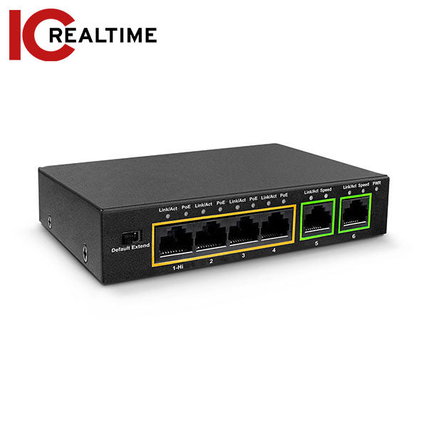 IC Realtime - M2M-POE-4 / 4 Port 48V PoE Switch For Cameras