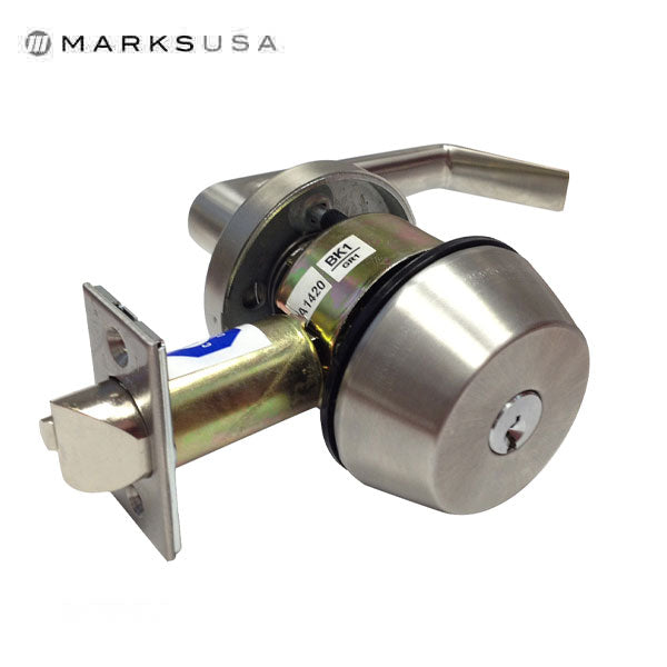 Marks USA -145KL - Commercial Deadlatch - Sgl Cylinder - Interior Lever  Handle - 2 3/4