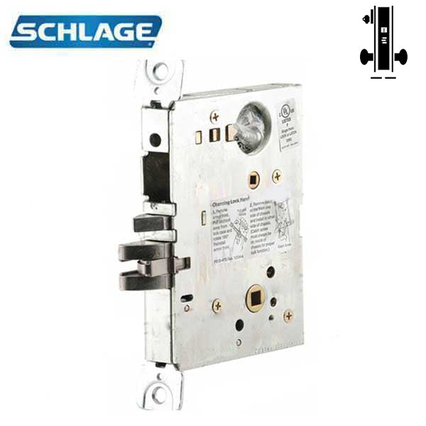 Schlage L Series Mortise Lockset, Storeroom Function w/ Deadbolt, Lockbody  Only