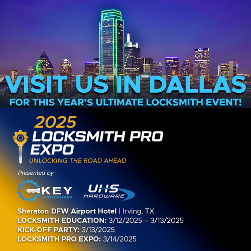 Locksmith Pro Expo 2025 Registration is Open.