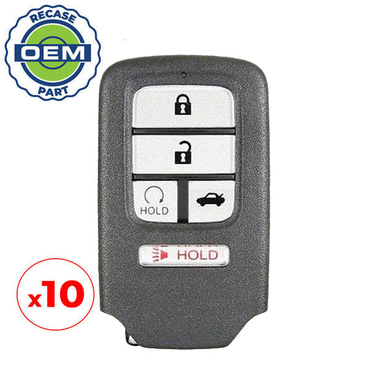 10 x 2016-2019 Honda Civic / 5-Button Smart Key / PN: 72147-TBA-A11 / KR5V2X (OEM Recase)