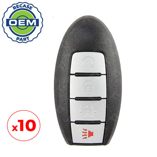 10 x 2015-2018 Nissan Murano Pathfinder Titan / 4-Button Smart Key / PN: 285E3-5AA3D / KR5S180144014 (OEM Recase)