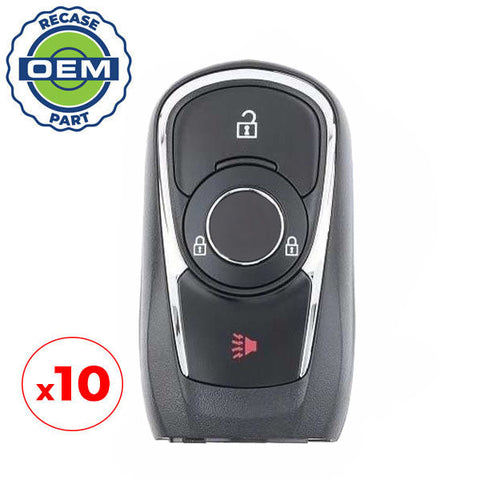 10 x 2017-2019 Buick Encore / 3-Button Smart Key / PN: 13508417 / HYQ4AA (OEM Recase)