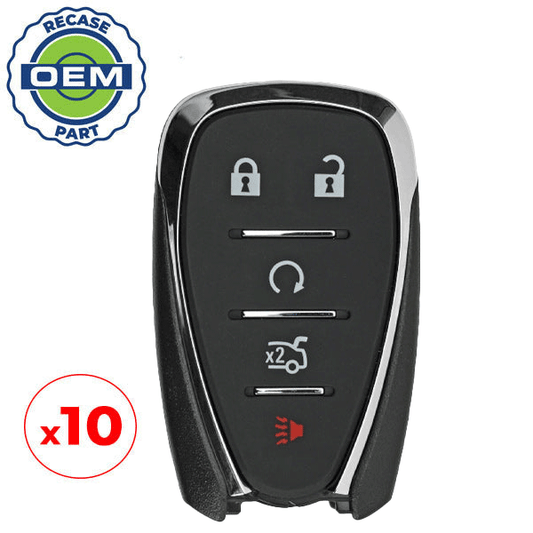 10 x 2016-2019 Chevrolet / 5-Button Smart Key / PN: 13508769 / HYQ4EA (OEM Recase)