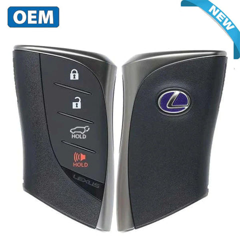 2020-2021 Lexus UX200 UX250 / 4-Button Smart Key / PN: 8990H-76610 / HYQ14FBZ (Hybrid Blue Logo) (OEM)