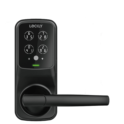 Lockly - PGD678WSN - Duo Compact - Dual Locking Interconnected Smart Lock - Fingerprint Reader - Wi-Fi - Bluetooth App Controlled - Keypad - Key Override - Optional Finish