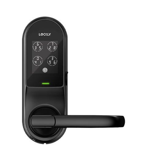 Lockly Guard - LATCH 679L -  Lever Latch Smart Lock -Wi-Fi-Bluetooth App Controlled - Fingerprint Reader -  Touchscreen Keypad - Key Override - Mifare RFID - Optional Finish