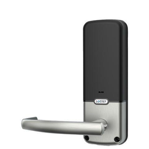 Lockly Guard - LATCH 679L -  Lever Latch Smart Lock -Wi-Fi-Bluetooth App Controlled - Fingerprint Reader -  Touchscreen Keypad - Key Override - Mifare RFID - Optional Finish