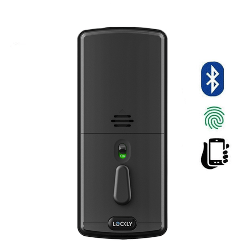 Lockly - PGD728WMB - Secure PRO Wi-Fi - Bluetooth App Controlled - Fingerprint Biometric Electronic Deadbolt - Includes Wi-Fi Hub - Matte Black