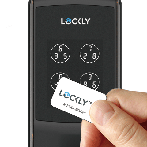 Lockly  - PGD829AFSG -  Secure Lux - Mortise Smart Lock - Fingerprint Reader - RFID Card - Bluetooth App Controlled - Space Grey