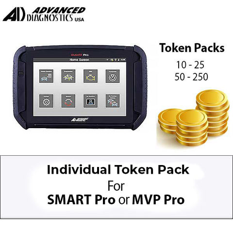 Advanced Diagnostics - Token Packs for the SMART Pro Key Programmer (10/25/50/250) - (Machine Sold Separately)