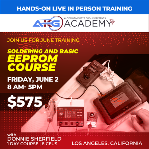 Hands-On Live In-Person Training - Soldering And Basic EEPROM Course - 1 Day Course - 8 CEU's (June 2nd, 8AM to 5PM PDT - Los Angeles, California)