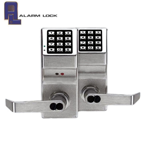 Alarm Lock ALL-DL5200IC-26D double-sided keypad lock in satin chrome finish