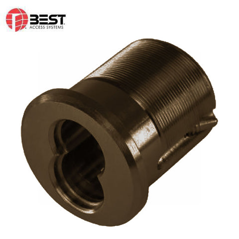 BEST - 1E74-C4RP3613 - E Series Mortise Cylinder - Standard 6 Pin G Keyway - SFIC - Less Core - Oil Rubbed Bronze