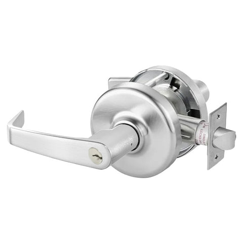 Corbin Russwin - CL3851 - 2-3/4” Standard Backset - H6 Keyway - New Port Lever - Satin Chrome - Entrance - Grade 2