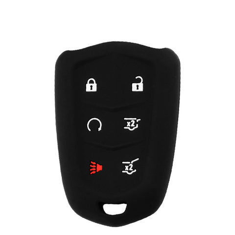 2015-2018 Cadillac Escalade / 6-Button Remote Smart Key Silicone Cover / HU100 / HYQ2AB (AFTERMARKET)