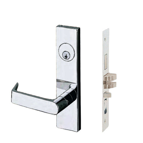 Cal-Royal - NM8050 - NM Series Mortise Lock - Heavy Duty - Office/Entrance Function - SE Escutcheon - 2 3/4" Backset - Satin Chrome - Fired Rated - Grade 1