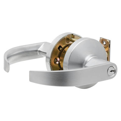 Falcon - K511PD - Cylindrical Leverset - Quantum Lever - Entry/Office - 2 3/4" Backset - Satin Chrome - Grade 2