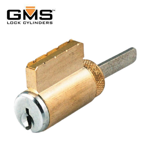 GMS KIK Cylinder w/ Multi-Tailpiece -  5-Pin - Schlage C - 0-Bitted - US26D - Satin Chrome