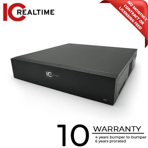 IC Realtime - HDVR-EL3200-2U5MP-AI2 / 32Ch Coax + IP / Rack-Mount Pentabrid / 80TB Max (Starting At 8TB HDD) 5MP/8MP (Coax/IP) Support / 128 Mbps Bandwidth