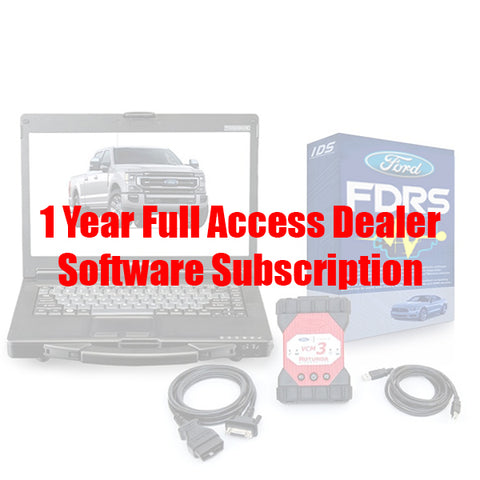 Ford Dealer Tool - 1 Year Software Subscription - FDRS Diagnostics And Programming Software Subscription