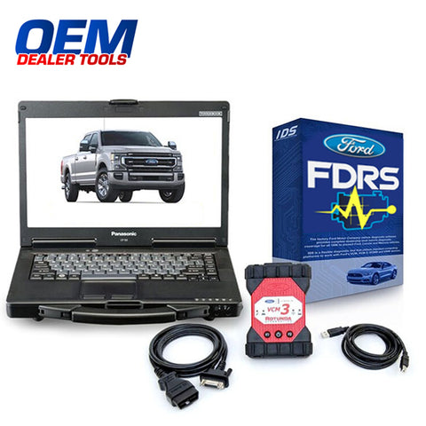 Ford Dealer Tool - FDRS Diagnostics And Programming Software Full Annual Subscription With VCM 3 Ford Tool - Toughbook Laptop Dealer Package