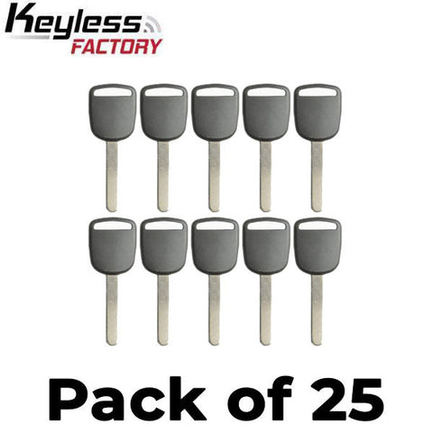 25 x Honda HO01 Transponder Key (AFTERMARKET) (Bundle of 25)