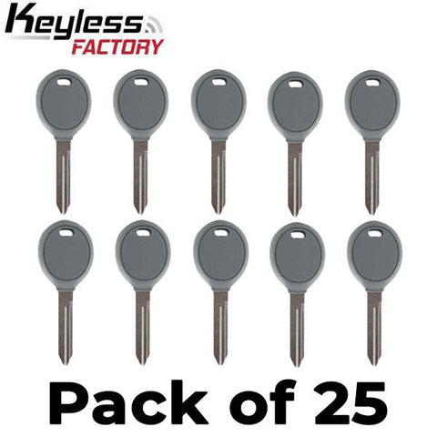 25 x 2004-2019 Chrysler / Dodge / Jeep Transponder Key / Y164 (Chip 46) (AFTERMARKET) (Bundle of 25)