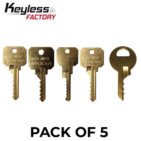 5 x KeylessFactory - BUMP Keys For SC1 / SC4 / KW1 / KW11 / M1 (BUNDLE OF 5)