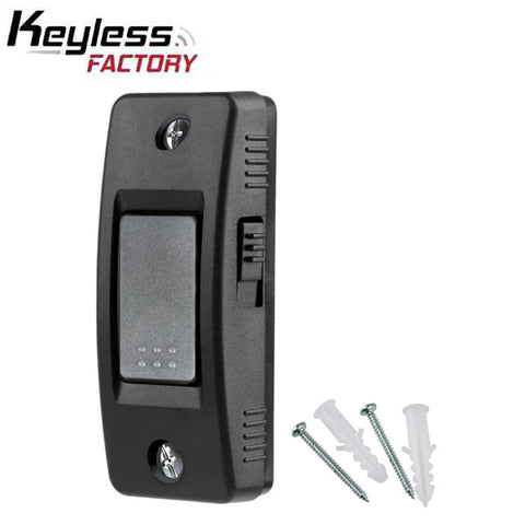 KeylessFactory - Garage Door Push Button Control - 1-Button - Replacement for Lift Master 883LM