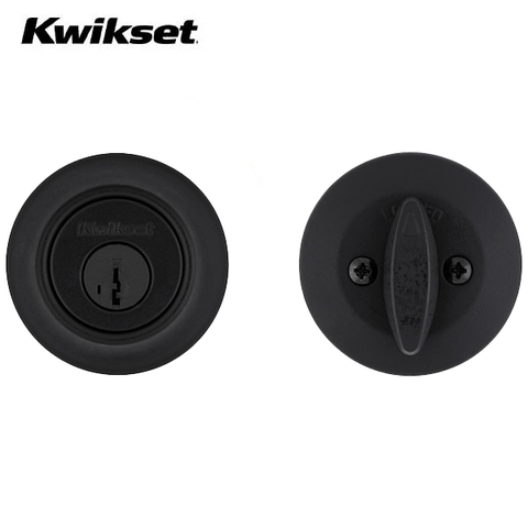 Kwikset - 660 - Residential Deadbolt - Single Cylinder  - Matte Black - Grade 3