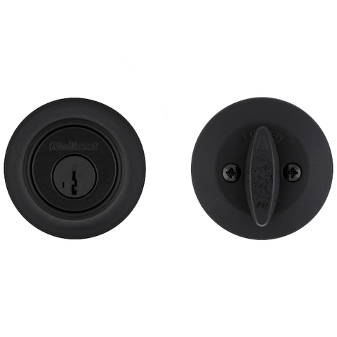 Kwikset - 660 - Residential Deadbolt - Single Cylinder  - Matte Black - Grade 3