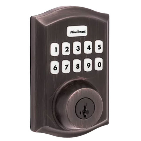 Kwikset - Connect 620 - Traditional Keypad Connected Smart Lock - 1" Electronic Deadbolt - Z-Wave Technology - Venetian Bronze - Grade 2