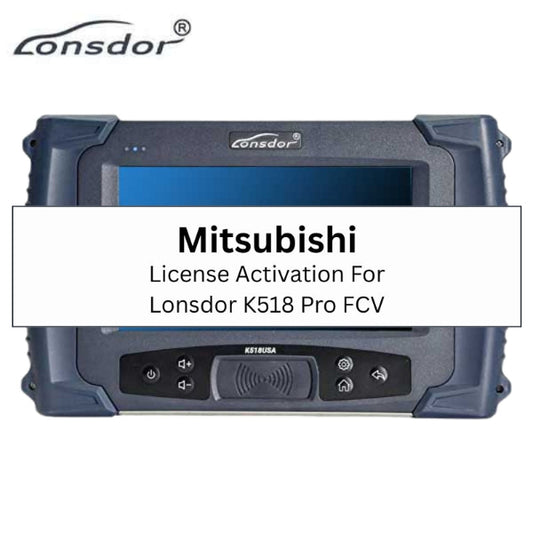 Mitsubishi license activation for Lonsdor K518 Pro Key Programmer