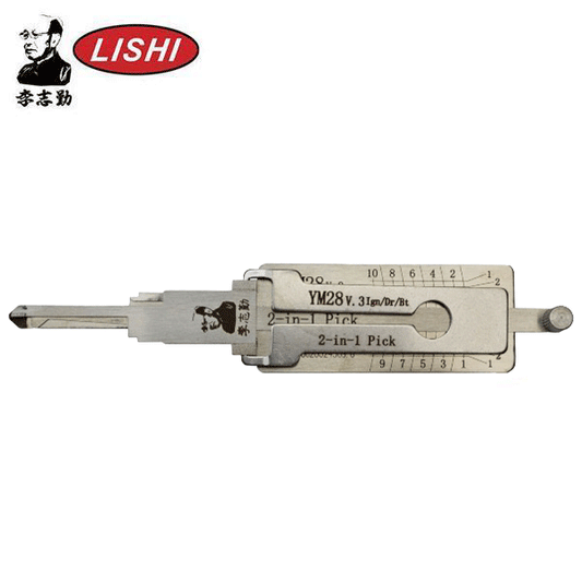 ORIGINAL LISHI - YM28 For Daewoo Opel And Vauxhall / 10-Cut / 2-in-1 Pick & Decoder