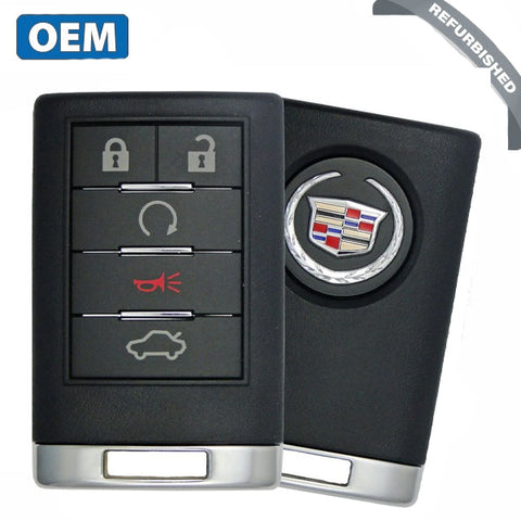 2008-2014 Cadillac CTS DTS / 5-Button Keyless Entry Remote / PN: 20998254 / OUC6000066 / OUC6000223 (Driver 1) (OEM Refurb)