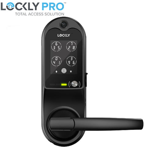 Lockly  Guard VISION DUO 698D - Doorbell Video Camera Smart Lock - Interconnected Deadbolt Latch  - Fingerprint Reader - Wi-Fi-Bluetooth App Controlled - Optional Finish