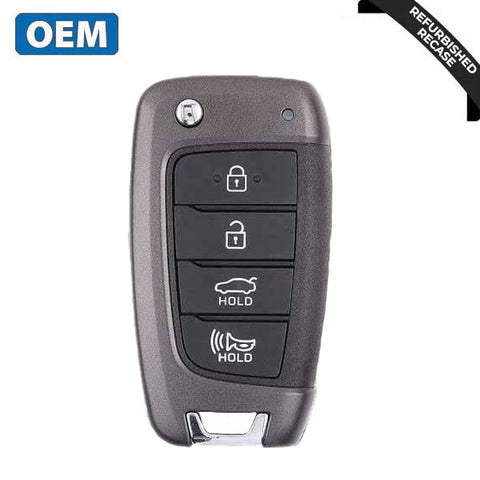 2018-2021 Hyundai Accent / 4-Button Flip Key / PN: 95430-J0700 / NYOSYEC4TX1707 (HC 4BT) (OEM Recase)