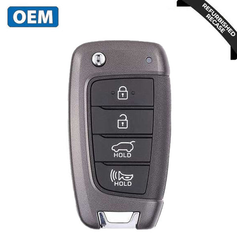 2018-2021 Hyundai Kona / 4-Button Flip Key / PN: 95430-J9500 / OSLOKA-450T (OS) (OEM Recase)