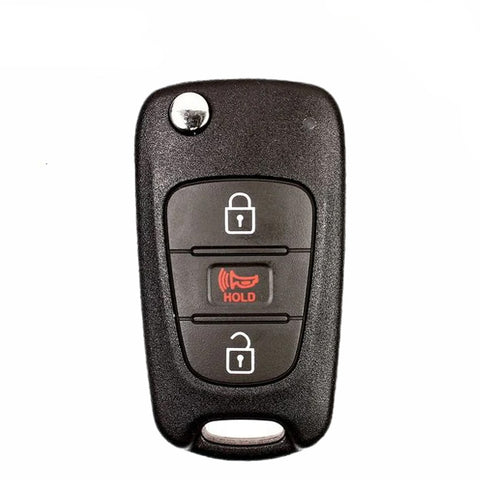 2012-2013 Kia Rio / 3-Button Flip Key KK10 HS / PN: 95430-1W020 / TQ8-RKE-3F02 (OEM)