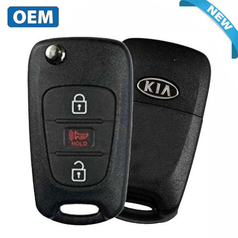 2010-2013 Kia Soul / 3-Button Remote Flip Key / PN: 95430-2K340 / NY0SEKSAM11ATX ((AM-FL)-315-AME) (OEM)