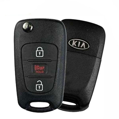 2010-2013 Kia Soul / 3-Button Remote Flip Key / PN: 95430-2K340 / NY0SEKSAM11ATX ((AM-FL)-315-AME) (OEM)