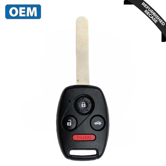 2008-2014 Honda Accord / 4-Button Remote Head Key / PN: 35118-TA0-A04 / KR55WK49308 (OEM Recase)