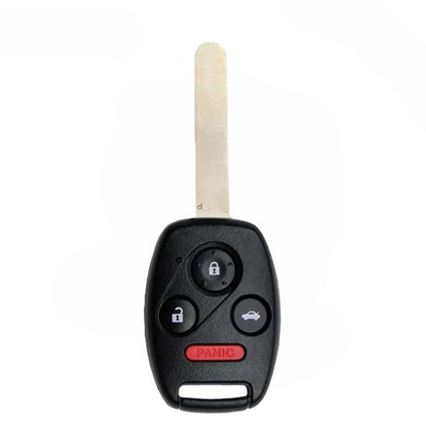 2008-2014 Honda Accord / 4-Button Remote Head Key / PN: 35118-TA0-A04 / KR55WK49308 (OEM Recase)