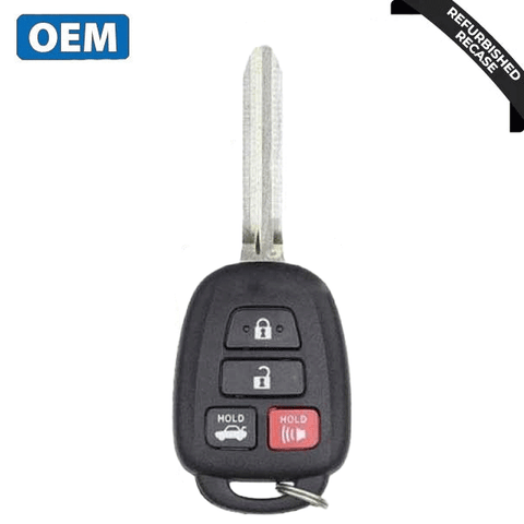 2014-2019 Toyota Corolla / 4-Button Remote Head Key / PN: 89070-06421 / HYQ12BEL (4D H) / Board 3710 (OEM Recase)