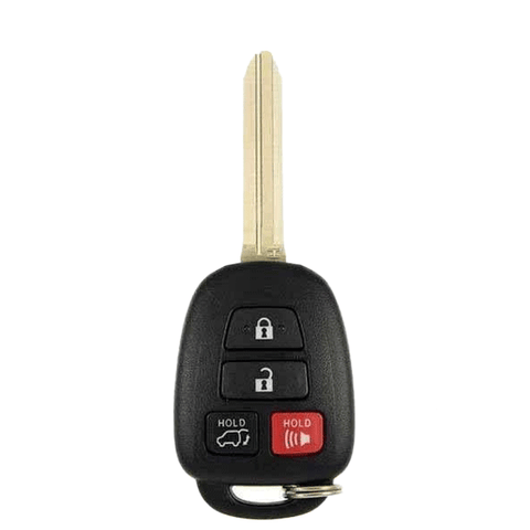 2013-2019 Toyota / 4-Button Remote Head Key / PN: 89070-0R100 / GQ4-52T/ H Chip (OEM Recase)