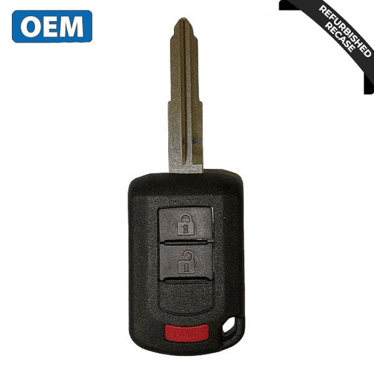 2013-2020 Mitsubishi Mirage / 3-Button Remote Head Key / PN: 6370B904 / OUCJ166N (OEM Recase)