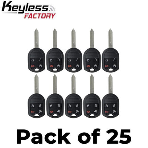 25 x 2009-2018 Ford F-Series Explorer / 4-Button Remote Head Key / OUC6000022 / (AFTERMARKET) (Bundle of 25)